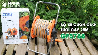 Cách lắp Bộ xe cuộn ống nước tưới cây sân vườn dài 25m GF5788 - Ý | MakaGarden.vn