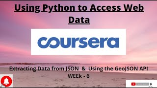 Extracting Data from JSON & Using the GeoJSON API in Python Coursera check description to copy code