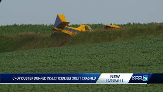 DNR says plane dumped a dozen gallons of insecticide during crash