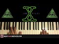 HOW TO PLAY - THE X FILES THEME SONG (ILLUMINATI) (Piano Tutorial Lesson)