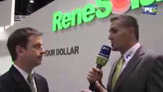 PV TV Solar Photovoltaics Interview ReneSola Solar Power