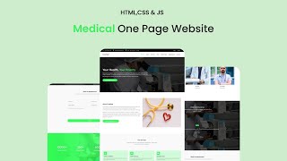 CureNest – Modern One Page Medical Website Template | HTML CSS JS