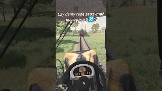 Czy damy radę zatrzymać pociąg w #fs22 ? #simulator #youtube #farmingsimulator22 #ls22 #shorts