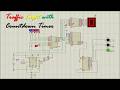 Traffic Light with Countdown Timer 🚦⏳ | Smart Traffic Signal Circuit in Proteus | Electrical Project