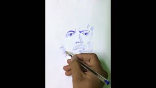 Iron Man draw with ball pen time lapse | #Shorts