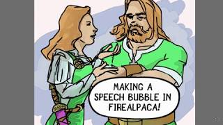 Making a speech balloon with FireAlpaca