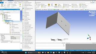 3 mm steel , Angle bracket make through   #ansys workbench