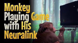 Monkey Playing Video Game with His Neuralink | Elon Musk's Neuralink