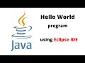 Java Hello World  example in Eclipse. #java #eclipse #HelloWorld