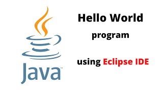 Java Hello World example in Eclipse. #java #eclipse #HelloWorld