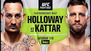 UFC On ABC 1 Holloway vs Kattar FULL Fight Predictions