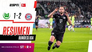 ¡GOLAZO DE HARRY KANE Y TRIUNFAZO BÁVARO PARA SEGUIR PRENDIDO! | Wolfsburgo 1-2 B. Munich | RESUMEN