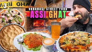 PIZZERIA Vatika - OLDEST Cafe in Varanasi | Best Wood-fired PIZZA + Apple Pie | Varanasi Street Food