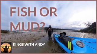 Relearning how to STRAYLINE from a Kayak - I get STUCK in the MUD - NZ Kayak Fishing