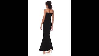 Women Dress  Norma Kamali Women's Strapless Fishtail Gown