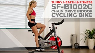 Sunny Health & Fitness SF-B1002C Chain Drive Indoor Cycling Bike