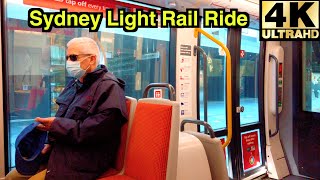 [4K] SYDNEY LIGHT RAIL RIDE 🚊| CIRCULAR QUAY | CHINATOWN | CAPITOL SQUARE | AUSTRALIA 🇦🇺