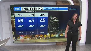 A cloudy night with patchy fog