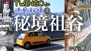 トゥインゴde徳島秘境④【秘境祖谷】かずら橋、ひの字渓谷、大歩危遊覧船　Renault TWINGO S