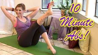 10 Min Six-Pack Abs! How to At Home Workout For Beginners For Women & Men - Cindie Corbin Yoga
