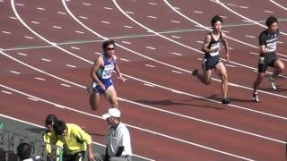 2015.10.24 岡山カーニバル 男子100ｍ 予選5組