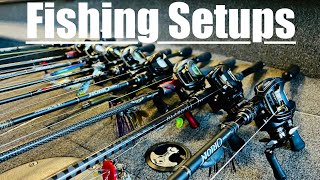 My SETUPS (rods/reels) from 2024 into 2025 Daiwa Steez Evergreen Orion Shimano Metanium DC