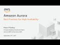 Best Practices for High Availability with Amazon Aurora - AWS Online Tech Talks