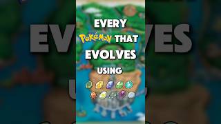 Every Pokemon that Evolves using Evolution Stones #pokemon #pokemongo #megaevolution #fyp