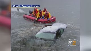 Good Samaritan Rescues Driver From Icy Water