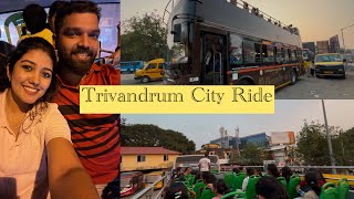 Night ride in KSRTC Double Decker | City Ride Vlog | Trivandrum