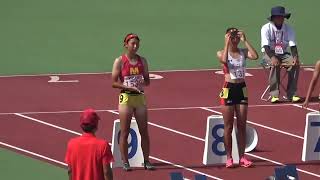 2023.8.20 九州選手権 J女子100m決勝(速報)