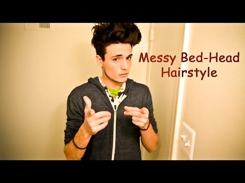 Messy Bed Head - Robert Pattinson/Edward Cullen Hairstyle:Men's Hairstyle/Hair tutorial Messy Bed Head - Robert Pattinson/Edward Cullen Hairstyle:Men's Hairstyle/Hair tutorial