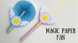 DIY PAPER MAGIC FAN / Paper Crafts For School / Paper Craft / Paper Hand Fan / Paper Craft New