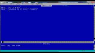 My First Qbasic Program