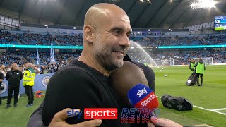 Thierry Henry gatecrashes Pep Guardiola's interview
