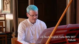 J.S. Bach - Suite BWV 807,  Prelude - Raphaël COLLIGNON, harpsichord