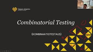 L6 4 Black box Testing Combinatorial testing