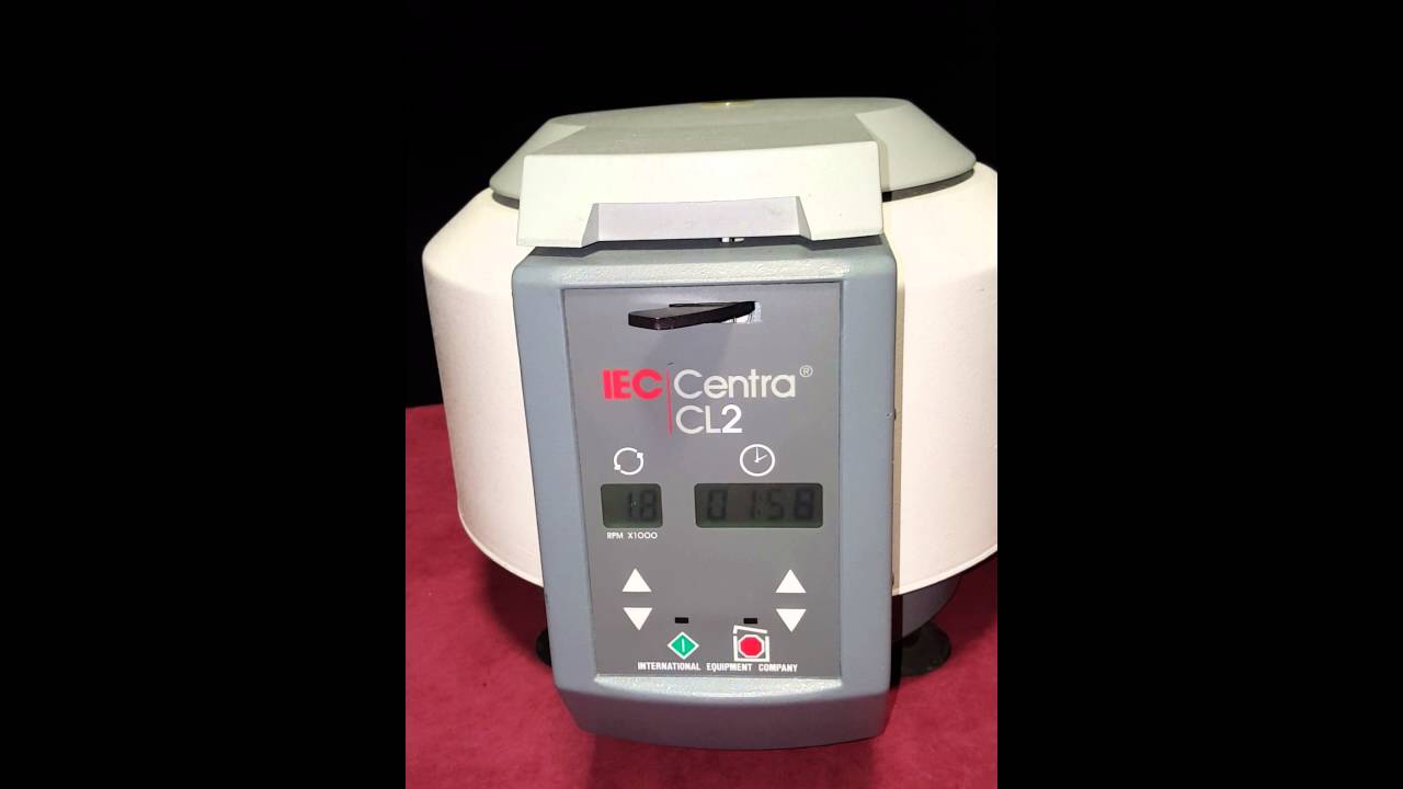 IEC Centra CL2 Centrifuge - YouTube