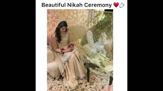 Beautiful nikkah ceremony #nikkah #couple #wedding #shadi