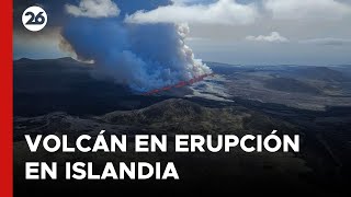 ISLANDIA - EN VIVO | Volcán entra en erupción por quinta vez