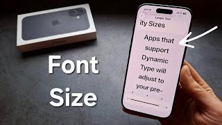 iPhone 17 - How to Change Font Size - Increase or Decrease Text Size