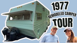 Check out this 1977 Vintage remodeled travel trailer Tour