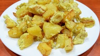 How to make Potatoes With Eggs (5 ingredients)