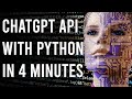 Master Python & Create a Chatbot with the ChatGPT 3.5 Turbo API in 4 Minutes