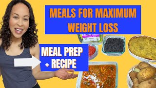Meals For Maximum Weight Loss | Starch Solution Weight Loss Meal Prep | Plant Based | Lentil Recipe