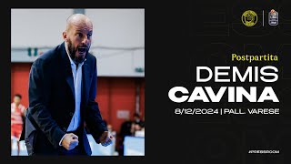 POSTPARTITA - Vanoli Cremona 🆚 Pallacanestro Varese | Demis Cavina - Conferenza stampa