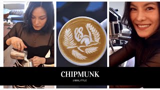 How to make a Chipmunk. ทำลาเต้อาร์ต ลายกระรอก ง่าย นิดเดียว เรียนกับ jibbi ครูสอน ขั้นเทพ