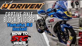 Yamaha YZF-R3 Driven Captive Axle Block Sliders Install | Sportbike Track Gear