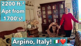 🏛️ Step Into History: Tour a 1700's Gem in Arpino, Italy! 🏡✨  Just €235K!