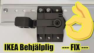 IKEA Behjälplig - how to fix door sliding down by itself